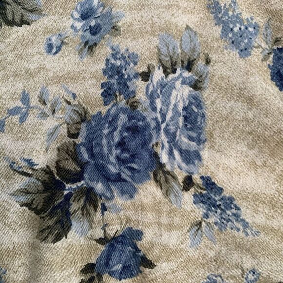 Vintage California Concepts Dress Denim Button Up Blue Floral Sleeveless Maxi - Picture 7 of 7